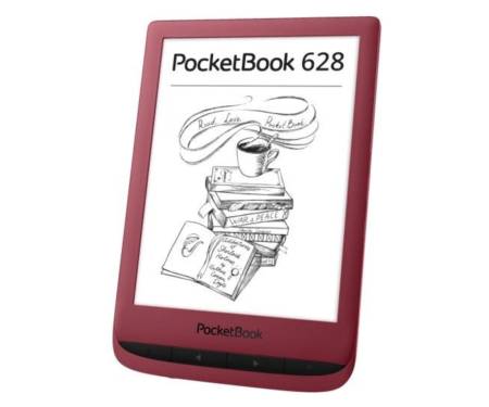 Электронная книга PocketBook 628 Touch Lux 5, Ruby Red (PB628-R-WW)