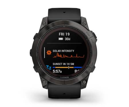 Смарт-часы Garmin Fenix 7X Pro Sapphire Solar Carbon G. DLC Tit. with Black Band (010-02778-10/11)