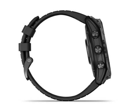 Смарт-часы Garmin Fenix 7X Pro Sapphire Solar Carbon G. DLC Tit. with Black Band (010-02778-10/11)