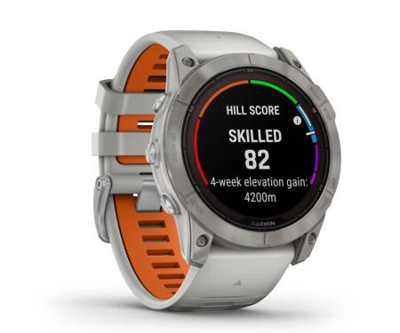 Смарт-годинник Garmin Fenix 7X Pro Sapphire Solar Titanium w. Fog Gray/Ember O. Band (010-02778-14/15)