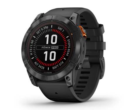 Смарт-часы Garmin Fenix 7X Pro Solar Slate Gray w. Black Band (010-02778-00/01)