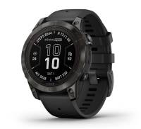 Смарт-годинник Garmin Fenix 7 Pro Sapphire Solar Carbon G. DLC Tit. with Black Band (010-02777-10/11)