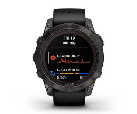 Смарт-часы Garmin Fenix 7 Pro Sapphire Solar Carbon G. DLC Tit. with Black Band (010-02777-10/11)