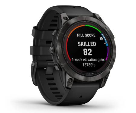 Смарт-часы Garmin Fenix 7 Pro Sapphire Solar Carbon G. DLC Tit. with Black Band (010-02777-10/11)
