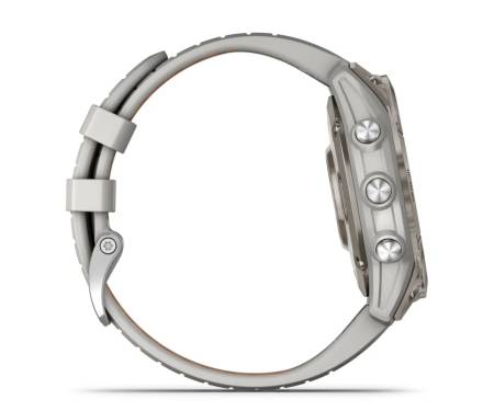 Смарт-часы Garmin Fenix 7 Pro Sapphire Solar Titanium w. Fog Gray/Ember O. Band (010-02777-20/21)