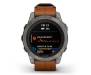 Смарт-часы Garmin Fenix 7 Pro Sapphire Solar Titanium with Chestnut L. Band (010-02777-30)