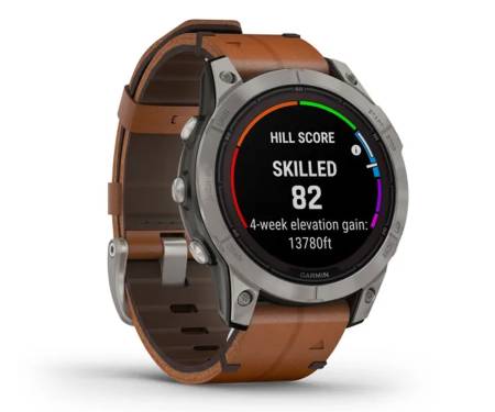 Смарт-часы Garmin Fenix 7 Pro Sapphire Solar Titanium with Chestnut L. Band (010-02777-30)