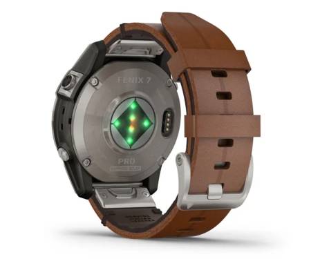 Смарт-часы Garmin Fenix 7 Pro Sapphire Solar Titanium with Chestnut L. Band (010-02777-30)