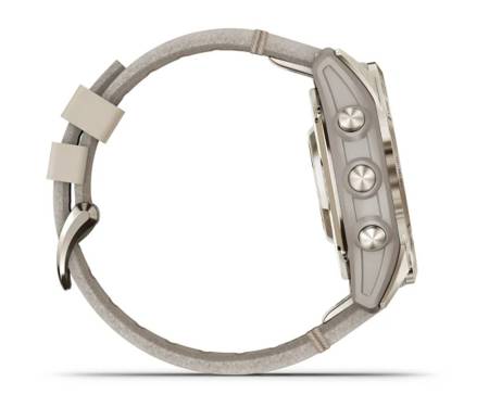 Смарт-часы Garmin Fenix 7S Pro Sapphire Solar Soft Gold w. Limestone L. Band (010-02776-30)