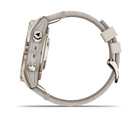 Смарт-часы Garmin Fenix 7S Pro Sapphire Solar Soft Gold w. Limestone L. Band (010-02776-30)