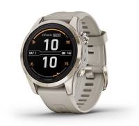 Смарт-годинник Garmin Fenix 7S Pro Sapphire Solar Soft Gold w. Light Sand Band (010-02776-14/15)