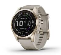 Смарт-годинник Garmin Fenix 7S Sapphire Solar Cream G. Titanium w. Cream H. Nylon Band (010-02539-39)