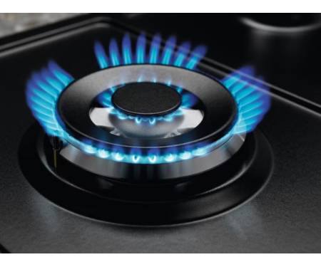 Electrolux Варочная поверхность газовая, 60см, чугун, черный мат.