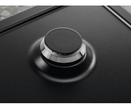 Electrolux Варочная поверхность газовая, 60см, чугун, черный мат.