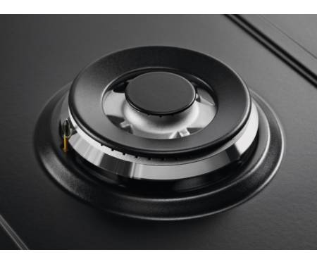 Electrolux Варочная поверхность газовая, 60см, чугун, черный мат.