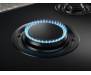 Electrolux Варильна поверхня газова на склі, 60см, чавун, електрон. керування, Hob2Hood, чорний