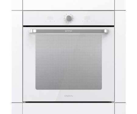 Gorenje Духовой шкаф электрический, 77л, A, пар, дисплей, макс.темпер.-300, белый