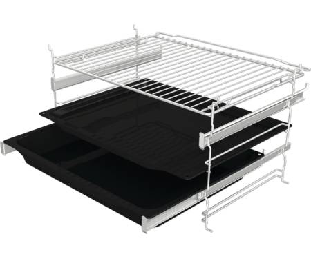 Gorenje Духовой шкаф электрический, 77л, A, пар, дисплей, макс.темпер.-300, белый
