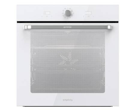 Gorenje Духовой шкаф электрический, 77л, A, пар, дисплей, макс.темпер.-300, белый