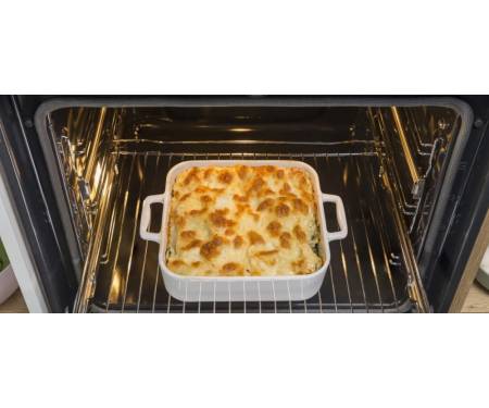 Gorenje Духовой шкаф электрический, 77л, A, пар, дисплей, макс.темпер.-300, белый