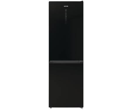 Gorenje Холодильник з нижн. мороз. камерою 185х60х60см, 2 двері, 204(96)л, А++, NoFrost+ , LED дисплей, Зона св-ті, чорний