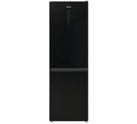 Gorenje Холодильник з нижн. мороз. камерою 185х60х60см, 2 двері, 204(96)л, А++, NoFrost+ , LED дисплей, Зона св-ті, чорний