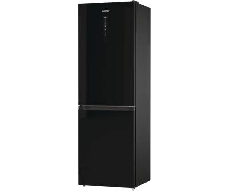 Gorenje Холодильник з нижн. мороз. камерою 185х60х60см, 2 двері, 204(96)л, А++, NoFrost+ , LED дисплей, Зона св-ті, чорний