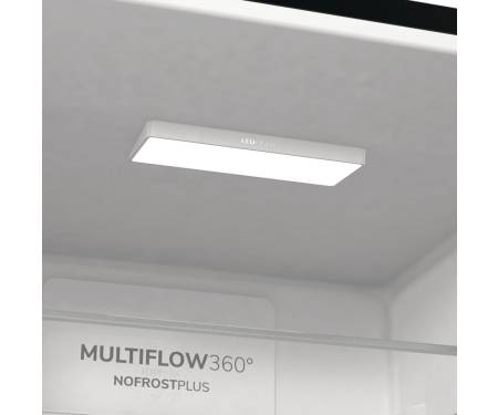 Gorenje Холодильник з нижн. мороз. камерою 185х60х60см, 2 двері, 204(96)л, А++, NoFrost+ , LED дисплей, Зона св-ті, чорний