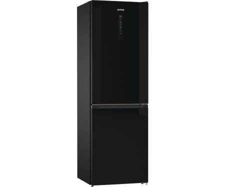 Gorenje Холодильник з нижн. мороз. камерою 185х60х60см, 2 двері, 204(96)л, А++, NoFrost+ , LED дисплей, Зона св-ті, чорний
