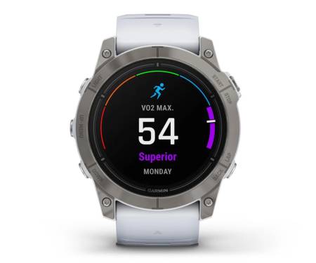 Смарт-часы Garmin Epix Pro (Gen 2) Sapphire 51mm Titanium w. Whitestone Band (010-02804-10/11)