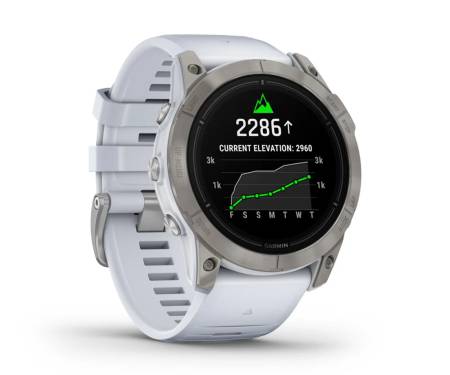 Смарт-часы Garmin Epix Pro (Gen 2) Sapphire 51mm Titanium w. Whitestone Band (010-02804-10/11)