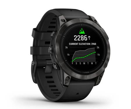 Смарт-часы Garmin Epix Pro (Gen 2) Sapphire 47mm Carbon G. DLC Tit. with Black Band (010-02803-10/11)