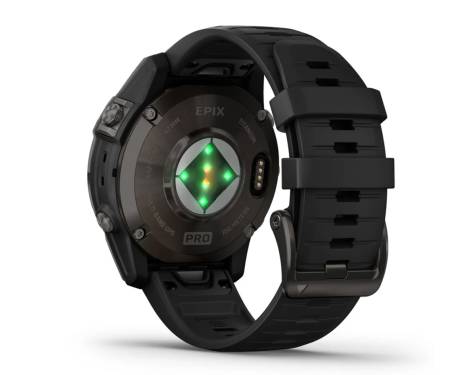 Смарт-часы Garmin Epix Pro (Gen 2) Sapphire 47mm Carbon G. DLC Tit. with Black Band (010-02803-10/11)
