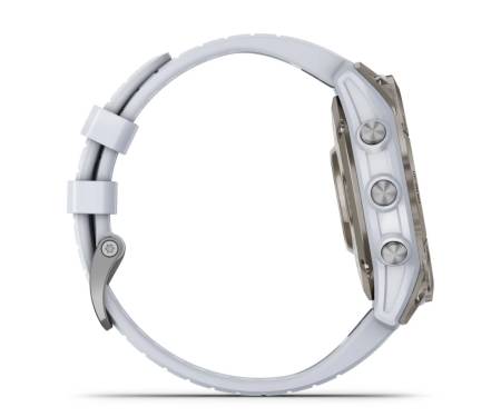 Смарт-годинник Garmin Epix Pro (Gen 2) Sapphire 47mm Titanium w. Whitestone Band (010-02803-20/21)