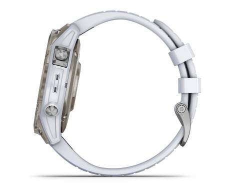 Смарт-годинник Garmin Epix Pro (Gen 2) Sapphire 47mm Titanium w. Whitestone Band (010-02803-20/21)