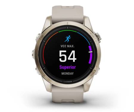 Смарт-годинник Garmin Epix Pro (Gen 2) Sapphire 42mm Soft Gold w. Light S. Band (010-02802-10/11)