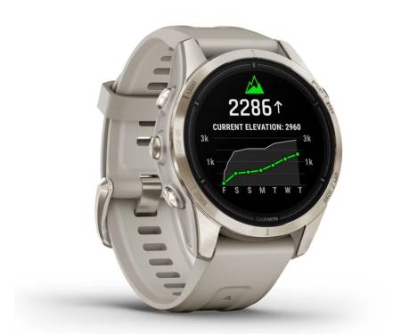 Смарт-годинник Garmin Epix Pro (Gen 2) Sapphire 42mm Soft Gold w. Light S. Band (010-02802-10/11)