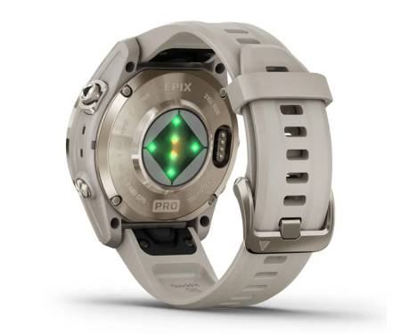 Смарт-годинник Garmin Epix Pro (Gen 2) Sapphire 42mm Soft Gold w. Light S. Band (010-02802-10/11)