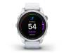 Смарт-годинник Garmin Epix Pro (Gen 2) 42mm Silver w. Whitestone Band (010-02802-00/01)