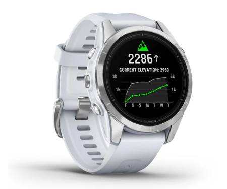 Смарт-годинник Garmin Epix Pro (Gen 2) 42mm Silver w. Whitestone Band (010-02802-00/01)