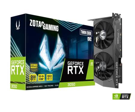 Zotac Видеокарта GeForce RTX 3050 8GB GDDR6 Gaming Twin Edge OC