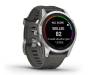 Смарт-часы Garmin Fenix 7S Pro Solar Silver w. Graphite Band (010-02776-00/01)