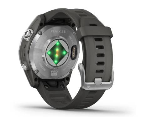 Смарт-часы Garmin Fenix 7S Pro Solar Silver w. Graphite Band (010-02776-00/01)