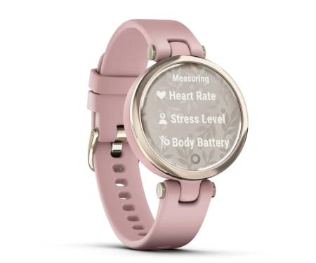 Смарт-часы Garmin Lily Sport Edition - Cream Gold Bezel with Dust Rose Case and S. Band (010-02384-03/13)