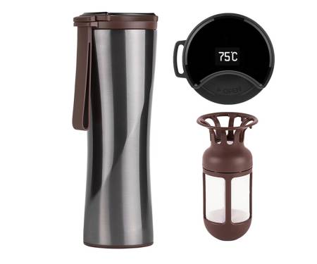Термокружка Xiaomi Kiss Kiss Fish MOKA OLED (430 мл, Grey)