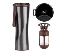 Термокружка Xiaomi Kiss Kiss Fish MOKA OLED (430 мл, Grey)