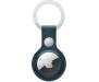 Чехол для поискового брелка Apple AirTag Leather Key Ring Storm Blue Copy 1