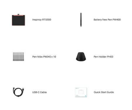 Huion Графічний планшет RTS-300 Cosmo Black