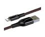 Кабель Baseus C-shaped Light Intelligent power-off Cable For iP 2.4A 1m Black (CALCD-01) 3