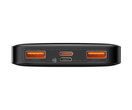 Power Bank Baseus Bipow Digital Display Fast Charge Power Bank 10000mAh 20W Black Overseas Edition (PPBD050301)